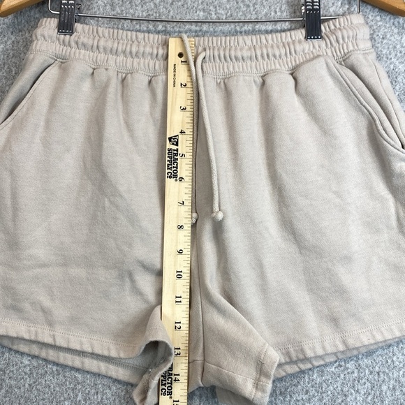 Aeropostale athletic shorts tan M drawstring comfy elastic baggy sweatshirt - Picture 4 of 10